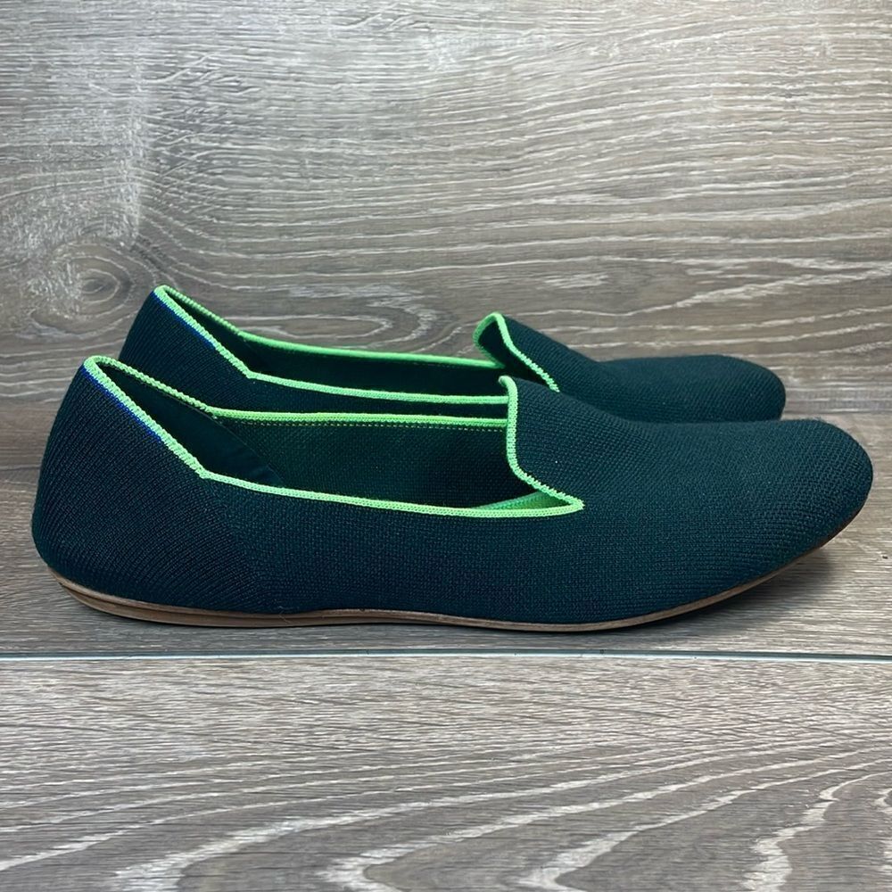 Rothy’s “The Loafer” Wintergreen Wool Blend Women’s Sz 12/EU 43 Slip On Loafers